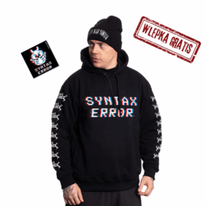 Bluza męska z kapturem Syntax Error (wlepa gratis!)