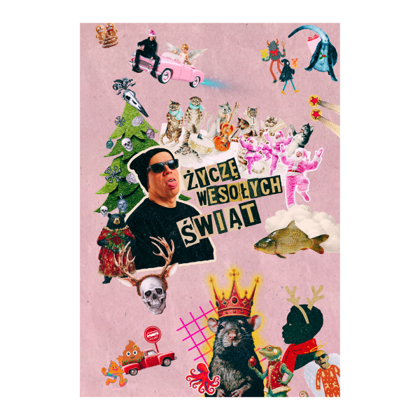 świąteczna kartka grająca Kolędę '25_przód