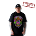 t-shirt męski czarny Słoń FPS naklejki gratis